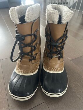 Sorel Kids Brown and Black Winter Boots